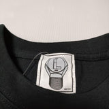 M&M バックプリント サイズL 刺繍ロゴ Ｔシャツ カットソー ブラック メンズ エムアンドエム【中古】3-0705S∞