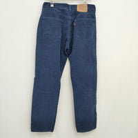 Levi's 505 USA製 W34L32 ヴィンテージ アメリカ古着 コーデュロイ パンツ ネイビー メンズ リーバイス【中古】3-1017T♪