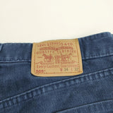 Levi's 505 USA製 W34L32 ヴィンテージ アメリカ古着 コーデュロイ パンツ ネイビー メンズ リーバイス【中古】3-1017T♪