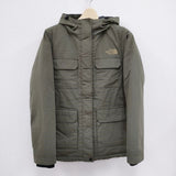 THE NORTH FACE GOTHAM PARKA NDW91645 フード付き サイズL ナイロン ダウンジャケット カーキ レディース ザノースフェイス【中古】3-1105A◎