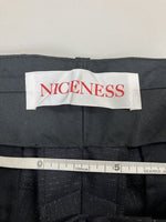 NICENESS 新品 NICHOLSON ニコルソン スペイシャルストライプスラックス NN-1003T11 定価68200円 パンツ 23SS ナイスネス【中古】3-0526T♪