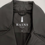 RAINS レインコート ポリエステルコート サイズS/M コート ブラック メンズ レインズ【中古】3-1002T♪