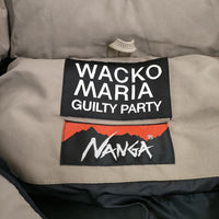 WACKO MARIA/NANGA DOWN JACKET TYPE-2 定価99000円 サイズXL ダウンジャケット ベージュ メンズ ワコマリア/ナンガ【中古】3-1118A♪