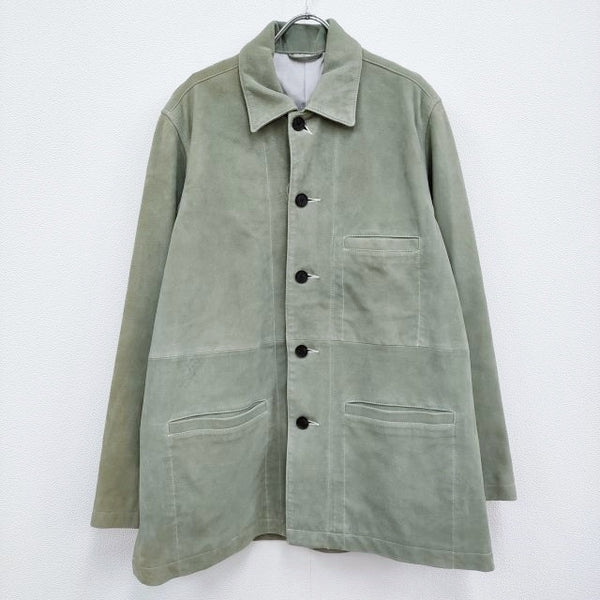 YOKE SHEEP SUEDE COVERALL JACKET YK23SS0455B 定価101200円 ジャケット 23SS ライトグリーン メンズ ヨーク【中古】3-0905T♪