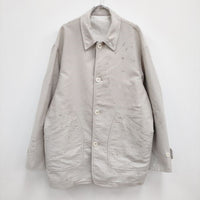 YOKE 新品 PAINTED BIG COVERALL JACKET FOG WHITE YK23SS0509B 定価73700円 ジャケット 23SS ホワイト系 メンズ ヨーク【中古】3-0908T♪