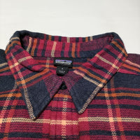 patagonia 53915 FJORD FLANNEL SHIRT オーガニックコットン ネルシャツ チェック 長袖シャツ レッド レディース パタゴニア【中古】3-1030T∞