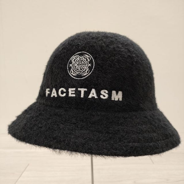 FACETASM/KANGOL Faux Furgora Casual 刺繍 サイズL 帽子 ハット ブラック メンズ ファセッタズム/カンゴール【中古】3-1122T◎