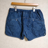 NATAL DESIGN デニムキルティングショーツ QUILTED SHORTS サイズL ショートパンツ ブルー レディース ネイタルデザイン【中古】3-1121M△