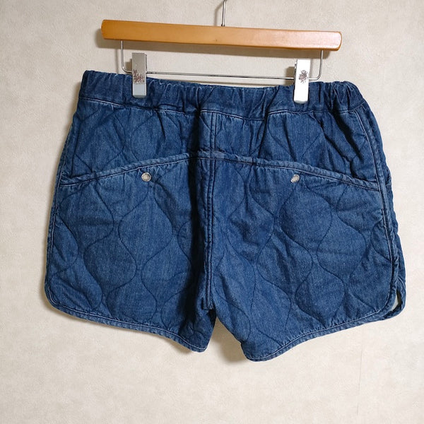 NATAL DESIGN デニムキルティングショーツ QUILTED SHORTS サイズL ショートパンツ ブルー レディース ネイタルデ –  ブランド古着の専門店gee,jee（ジージー）