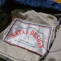 NATAL DESIGN デニムキルティングショーツ QUILTED SHORTS サイズL ショートパンツ ブルー レディース ネイタルデザイン【中古】3-1121M△