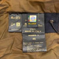 MOORER MORRIS-L ウールカシミヤ コロネット株式会社 日本国内正規品 ラビットファー イタリア製 ダウンジャケット ムーレー【中古】3-1112A♪