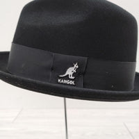 KANGOL 中折れハット K0877SM CA01474 USA製 アメリカ製 ウール 帽子 ハット ブラック メンズ カンゴール【中古】3-1225T◎