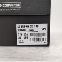 TEN BOX/CONVERSE CS SLIP-ON SK/TB 1SC706 サイズ26cm スリッポン ブラック メンズ 10匣/テンボックス/コンバース【中古】4-0111G◎