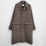 MONKEY TIME/BEAUTY&YOUTH UNITED ARROWS チェックメルトンステンカラーコート 千鳥格子 定価41800円 モンキータイム【中古】3-1207A♪