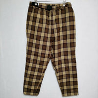 Graphpaper Wool check cook pants GM194-40527 定価35200円 チェック ウール パンツ ブラウン ベージュ メンズ グラフペーパー【中古】4-0106T∞