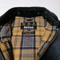 Barbour SL BORDER ボーダースリーワラント オイルド コート  ジャケット ネイビー メンズ バブアー【中古】4-0106T∞