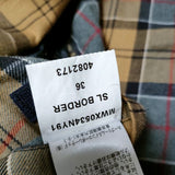 Barbour SL BORDER ボーダースリーワラント オイルド コート  ジャケット ネイビー メンズ バブアー【中古】4-0106T∞