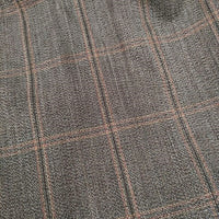 AURALEE BLUEFACED WOOL CHECK WIDE SLACKS 定価38500円 サイズ3 パンツ ブラウン メンズ オーラリー【中古】4-0111T◎