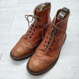 Tricker's カントリーブーツ ウイングチップ 830381 サイズ7 1/2 ブーツ ブラウン メンズ トリッカーズ【中古】4-0219T◎