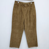 RICCARDO METHA 1TUCK WIDE PANTS J8132 ワンタック コーデュロイ 太畝 サイズ48 パンツ ブラウン メンズ リカルドメッサ【中古】4-0124T♪